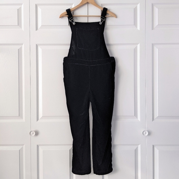 Free People Black Velvet Overalls | Size 27 - Picture 13 of 13